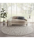 Nourison Jubilant Round Area Rug JUB09-Grey