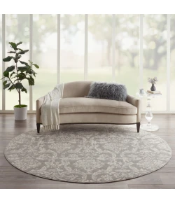 Nourison Home Jubilant JUB09 Grey 8 ft. Round Area Rug