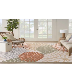 Nourison Home Aloha ALH05 Ivory Multicolor 9 ft. X 12 ft. Area Rug
