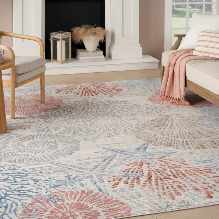 Nourison Seaside Multicolor SDS04 8 ft. X 10 ft. Rect. Rug