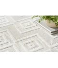 Nourison Versatile Ivory White NRV01 9 ft. Square Rug