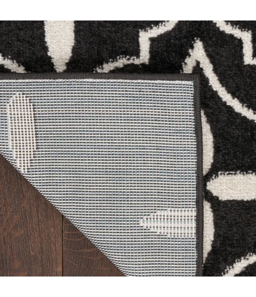 Nourison Home Nourison Essentials Black Ivory NRE04 2 ft. 2 in. X 7 ft. 6 in. Rectangle Rug