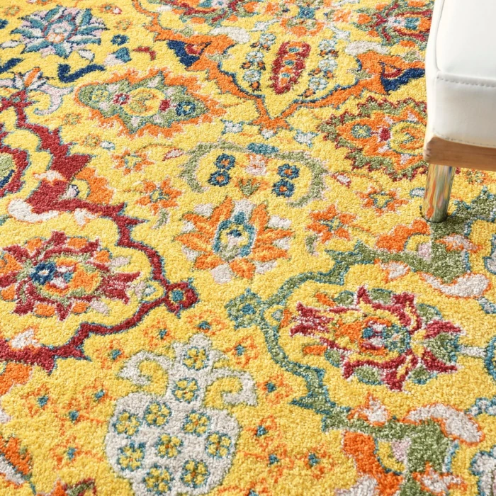 Nourison Allur Area Rug ALR03-Yellow Multicolor