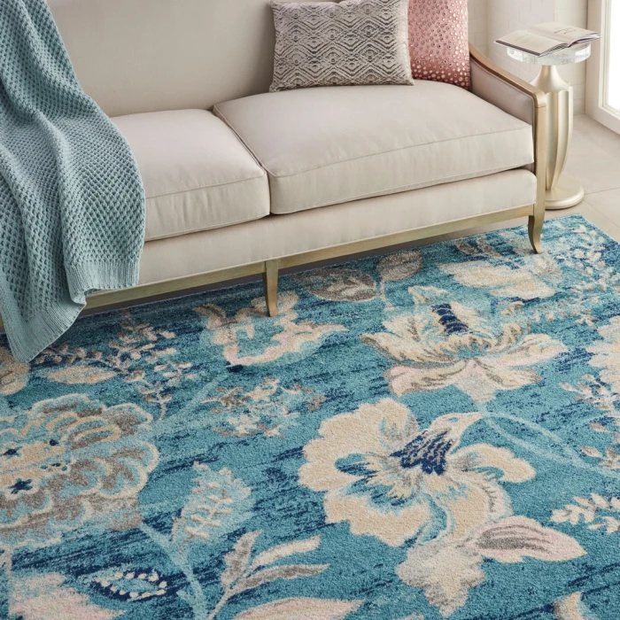 Nourison Tranquil Area Rug TRA02-Turquoise