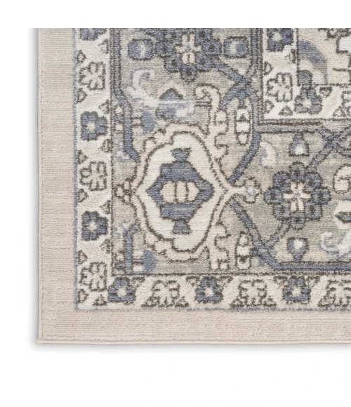 Nourison Quarry Ivory Blue QUA05 9 ft. X 12 ft. Rect. Rug