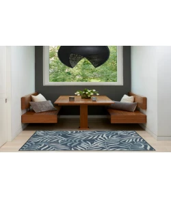 Nourison Home Garden Oasis GOA01 Navy 3 ft. X 5 ft. Area Rug