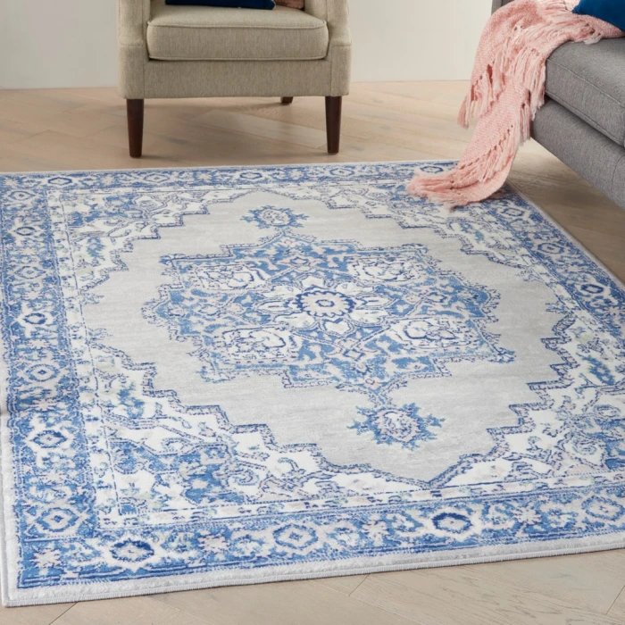 Nourison Whimsicle Area Rug WHS03-Grey Blue