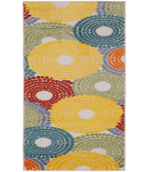 Nourison Aloha Multicolor ALH29 2 ft. X 6 ft. Rectangle Rug