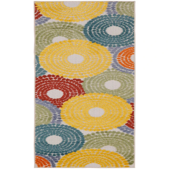 Nourison Aloha Multicolor ALH29 2 ft. X 6 ft. Rectangle Rug