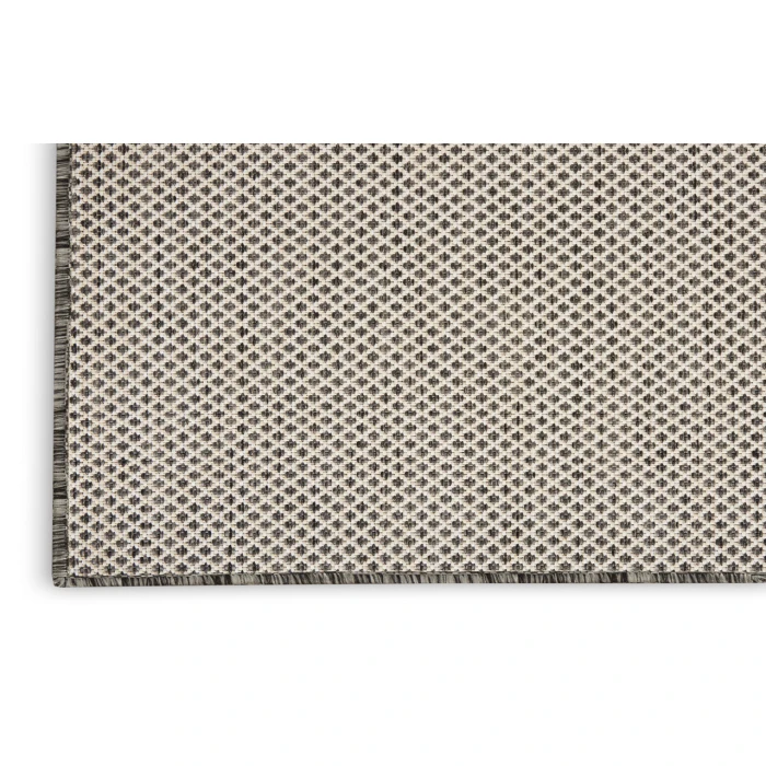 Nourison Courtyard Ivory/Charcoal COU01 6 ft. Square Rug