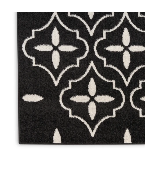 Nourison Home Nourison Essentials Black Ivory NRE04 2 ft. 2 in. X 7 ft. 6 in. Rectangle Rug