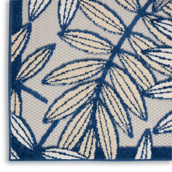 Nourison Aloha Area Rug ALH18-Ivory/Navy