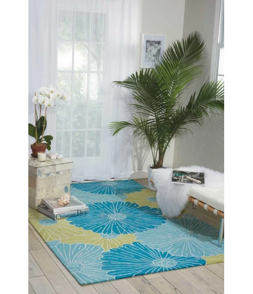 Nourison Fantasy Area Rug FA25 Seafoam