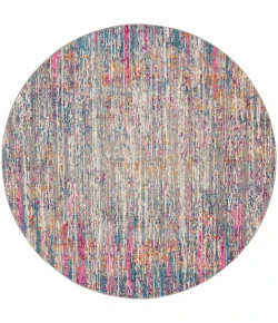 Nourison Home Passion PSN09 Ivory Multicolor 5 ft. Round Area Rug