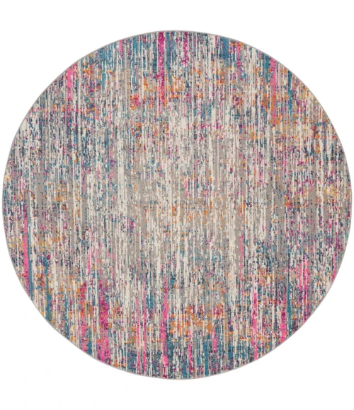 Nourison Passion Round Area Rug PSN09-Ivory/Multi