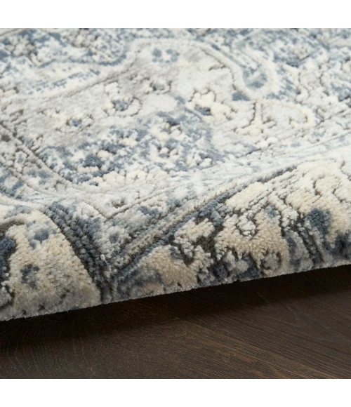 Nourison Quarry Ivory Navy QUA18 8 ft. Rect. Rug