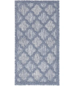 Nourison Home Easy Care NES01 Denim Blue 2 ft. X 4 ft. Area Rug