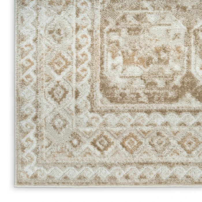Nourison Dekor Ivory Taupe DEK01 2 ft. X 4 ft. Rect. Rug