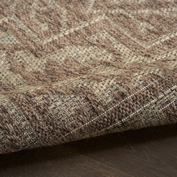 Nourison Tulum Brown TLM05 6 ft. X 9 ft. Rect. Rug