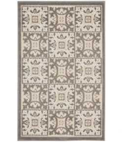 Nourison Home Aloha ALH34 Ivory Grey 2 ft. 8 in. X 4 ft. Area Rug