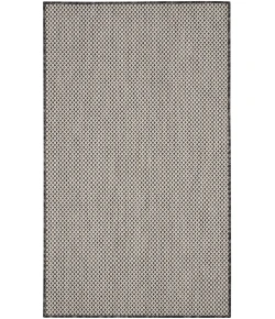 Nourison Home Courtyard COU01 Ivory Charcoal 3 ft. X 5 ft. Area Rug