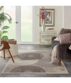 Nourison Home Graphic Illusions GIL04 Grey 3 ft. 6 in. X 5 ft. 6 in. Area Rug