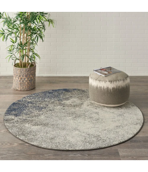 Nourison Passion Round Area Rug PSN10-Charcoal/Ivory