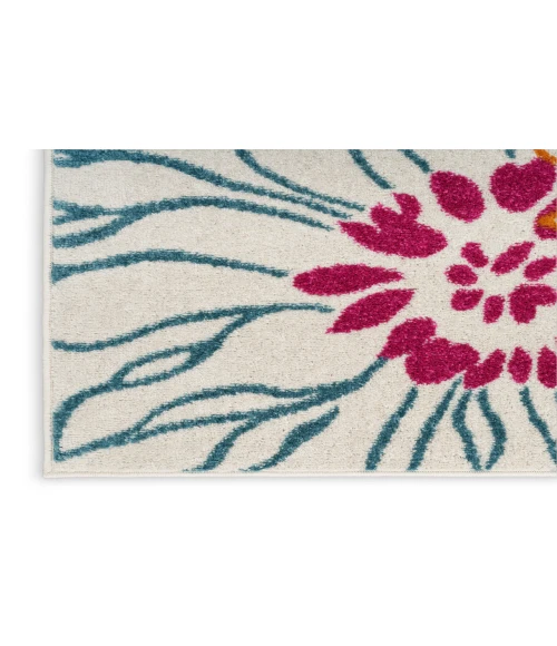 Nourison Passion Ivory/Multi PSN17 2 ft. 2 in. X 10 ft. Rectangle Rug