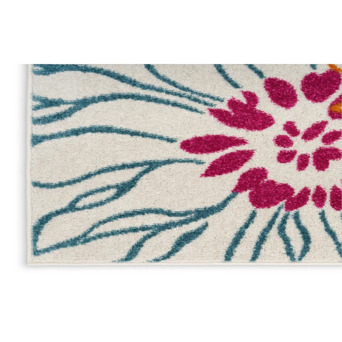Nourison Passion Ivory/Multi PSN17 2 ft. 2 in. X 10 ft. Rectangle Rug