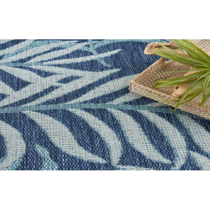 Nourison Garden Oasis Navy GOA01 4 ft. X 6 ft. Rectangle Rug