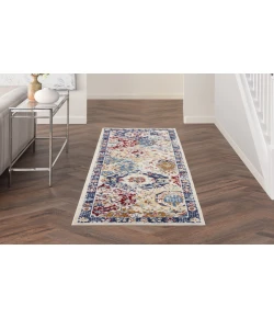 Nourison Home Grafix GRF31 Blue Multicolor 2 ft. 3 in. X 7 ft. 6 in. Area Rug