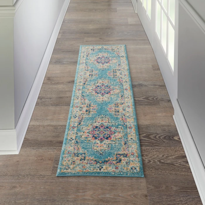 Nourison Passion Runner Area Rug PSN03-Light Blue
