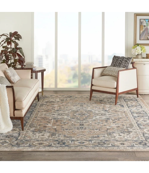 Nourison Quarry Beige Grey QUA05 12 ft. X 15 ft. Rect. Rug