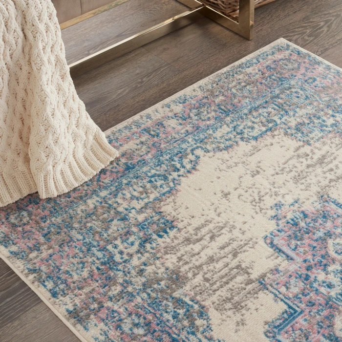 Nourison Grafix Area Rug GRF14-Ivory/Pink