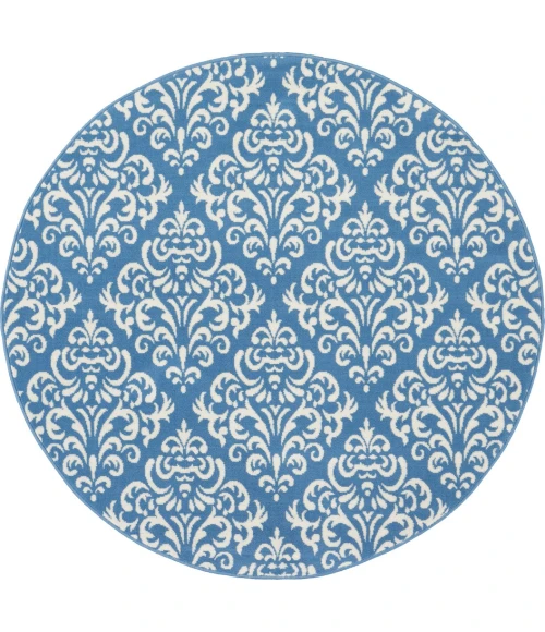 Nourison Grafix Round Area Rug GRF06-Blue
