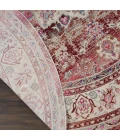 Nourison Vintage Kashan Round Area Rug VKA01-Red