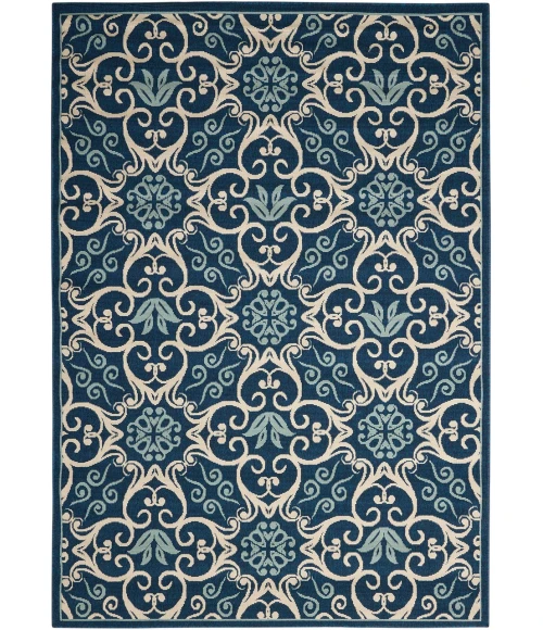 Nourison Caribbean Area Rug CRB02-Navy