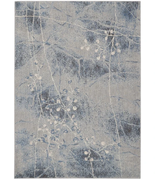 Nourison Somerset Area Rug ST74-Silver/Blue