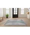 Nourison Astra Machine Washable Blue ASW03 5 ft. 3 in. X 7 ft. Rectangle Rug