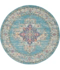 Nourison Passion Round Area Rug PSN03-Light Blue