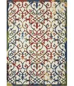 Nourison Home & Garden RS093 Multicolor 7 ft. 9 in. X 10 ft. 10 in. Area Rug