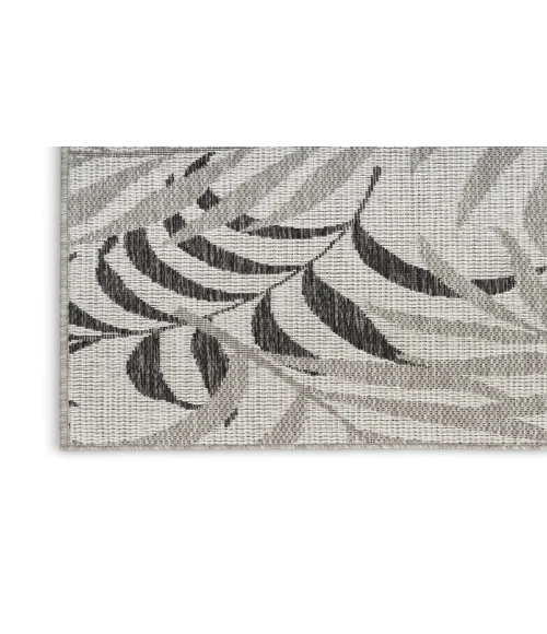 Nourison Garden Oasis Grey GOA01 4 ft. X 6 ft. Rectangle Rug