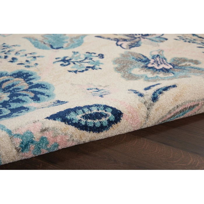 Nourison Tranquil Area Rug TRA02-Ivory/Light Blue