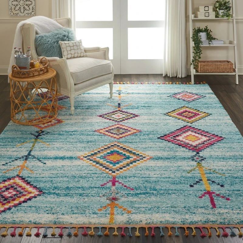 Nourison Home Nomad Blue NMD04 7ft.10in. x 10ft.6in. Rect. Rug