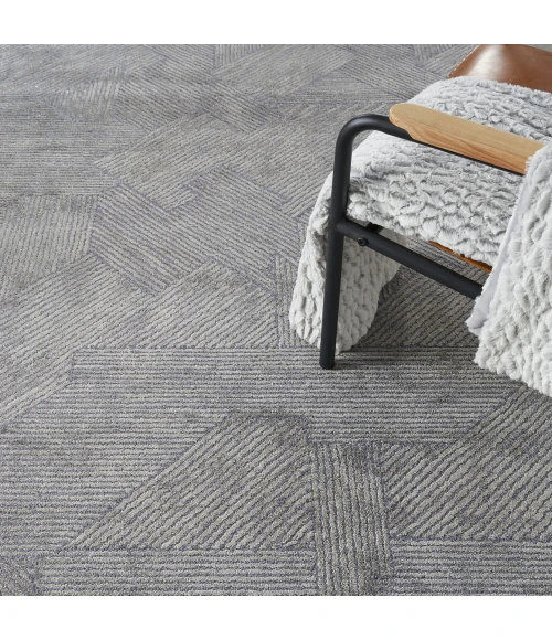 Michael Amini Ma30 Star Area Rug SMR01 Slate