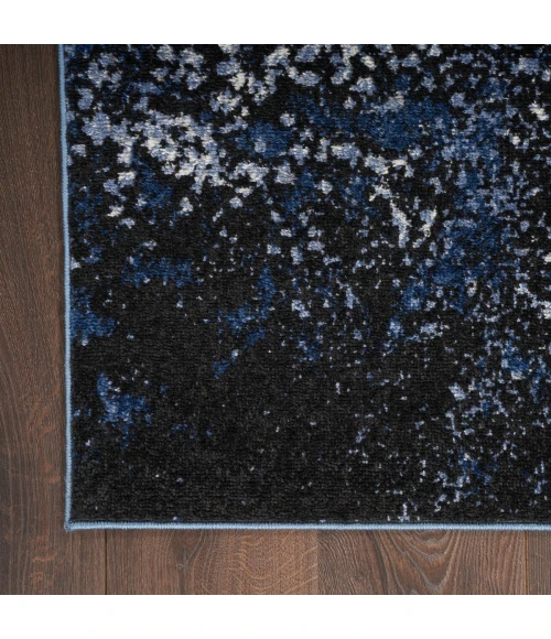 Nourison Passion Area Rug PSN10 L.Blue/Blk 5'3" x 7'3"