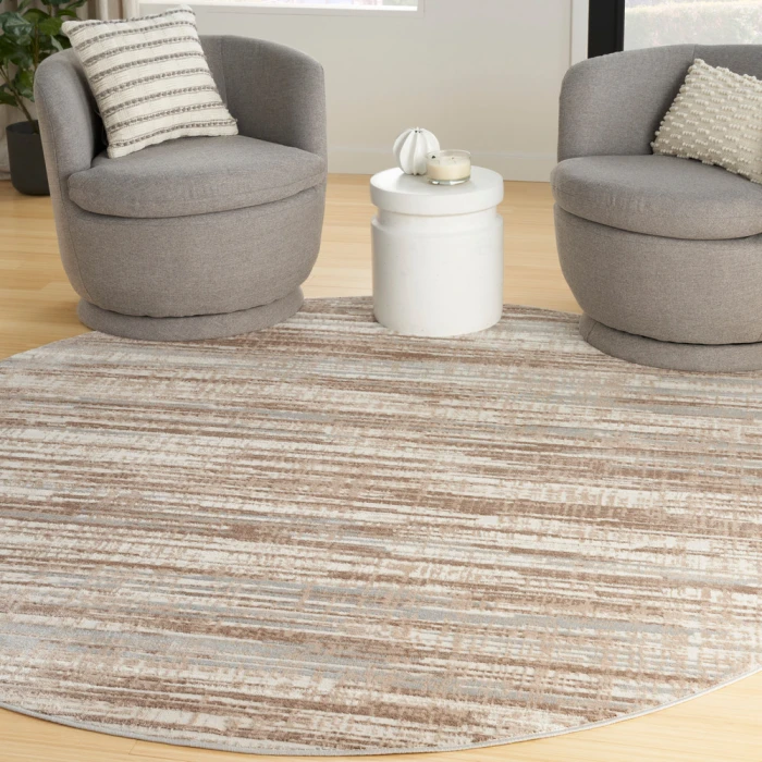 Nourison Elation Area Rug ETN01 Ivory Grey