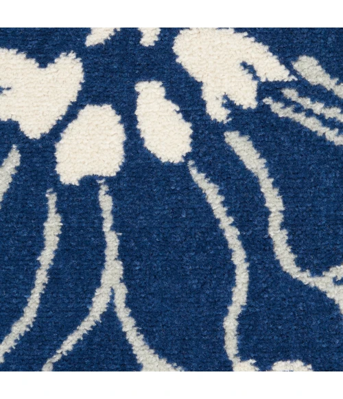 Nourison Passion Area Rug PSN17 Navy/Ivory 2'2" x 10'