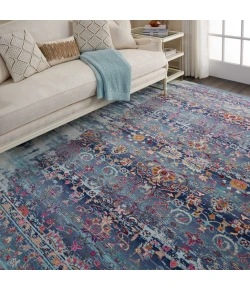 Nourison Home Vintage Kashan VKA02 Blue 8 ft. 10 in. X 11 ft. 10 in. Area Rug