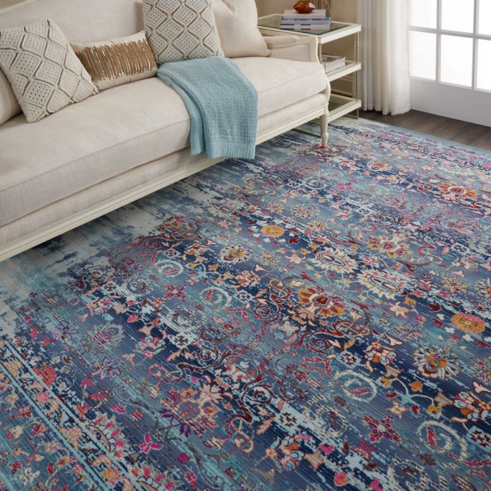 Nourison Vintage Kashan Area Rug VKA02-Blue